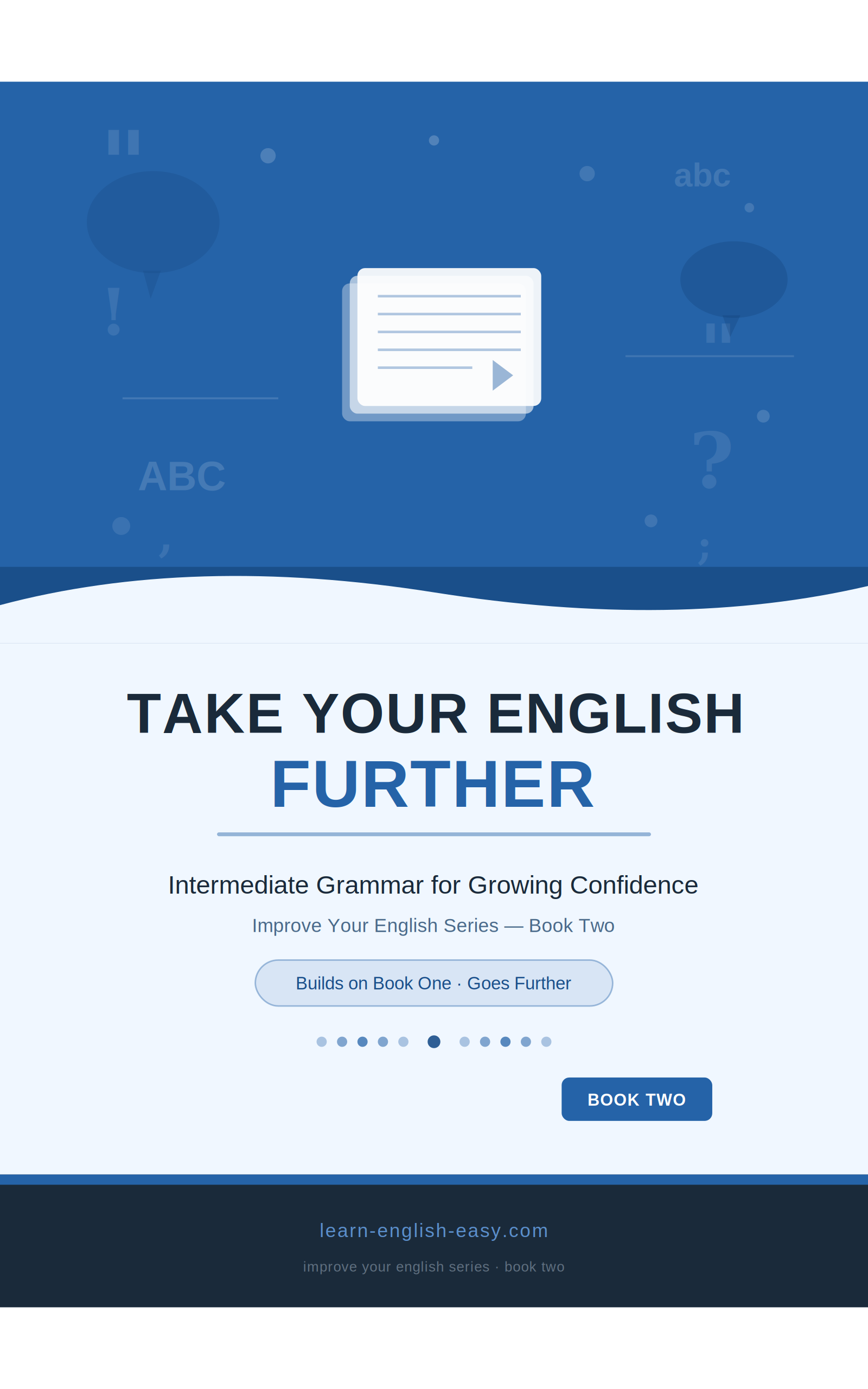 Take Your English Further cover